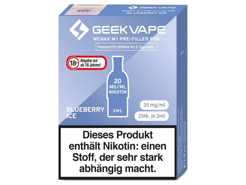 GeekVape - Wenax M1 Pod (2 Stück pro Packung) - Blueberry Ice