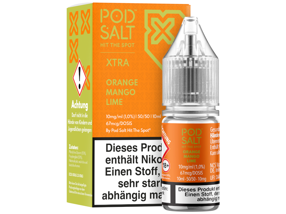 Pod Salt X - Nikotinsalz Liquid  - Orange Mango Lime