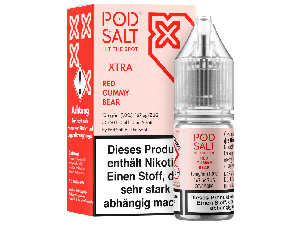 Pod Salt X - Nikotinsalz Liquid  - Red Gummy Bear