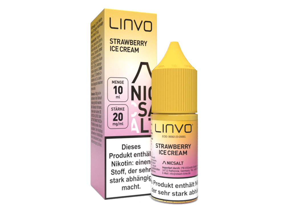 Linvo - Strawberry Ice Cream - Nikotinsalz Liquid 20 mg/ml