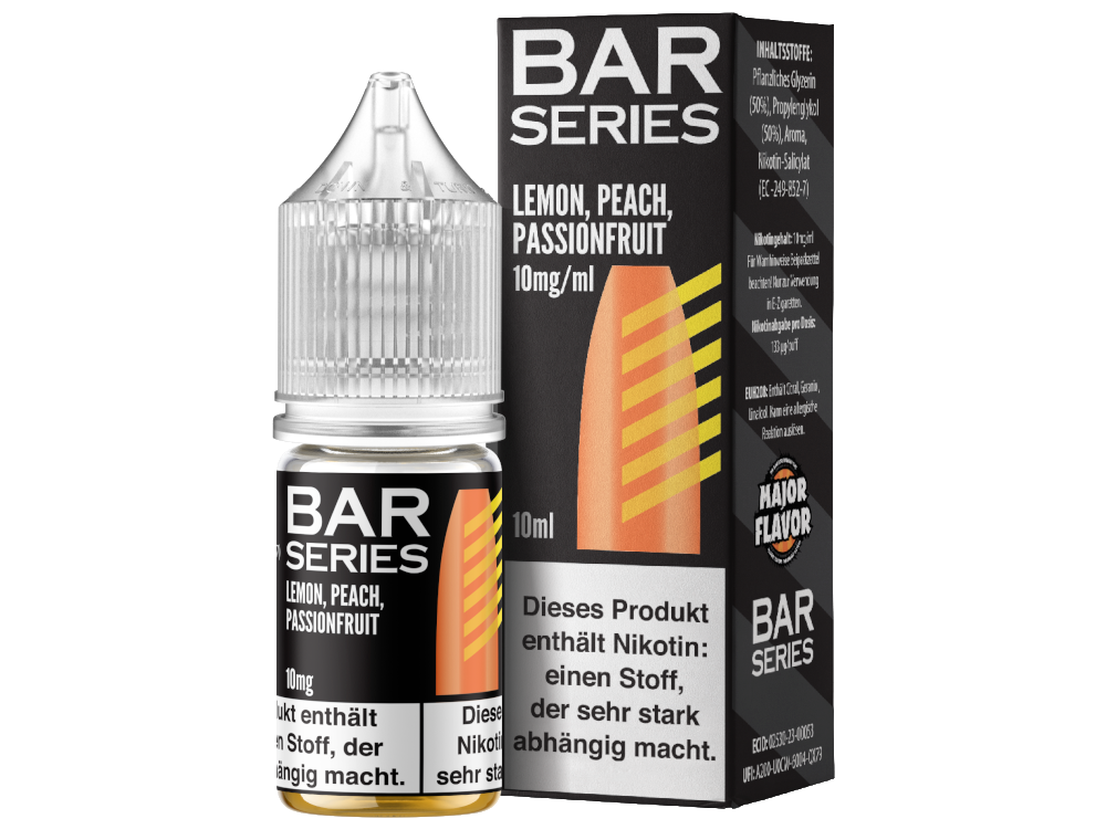 Bar Series - Nikotinsalz Liquid - Lemon Peach Passionfruit