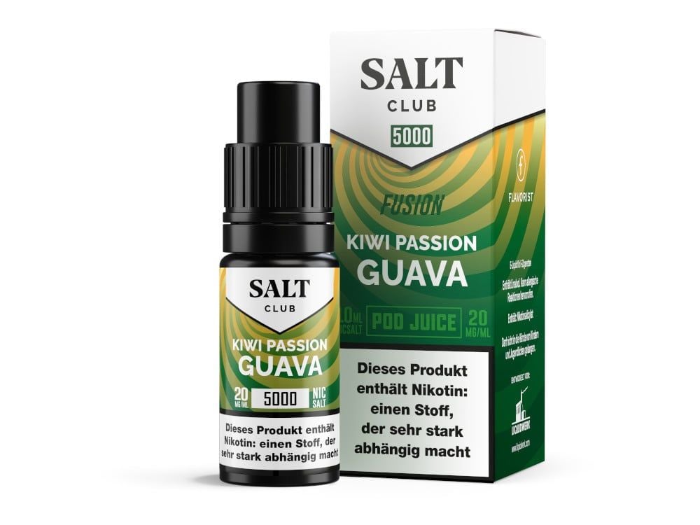 Salt Club - 5000 - Nikotinsalz Liquid 20 mg/ml - Kiwi Passion Guava