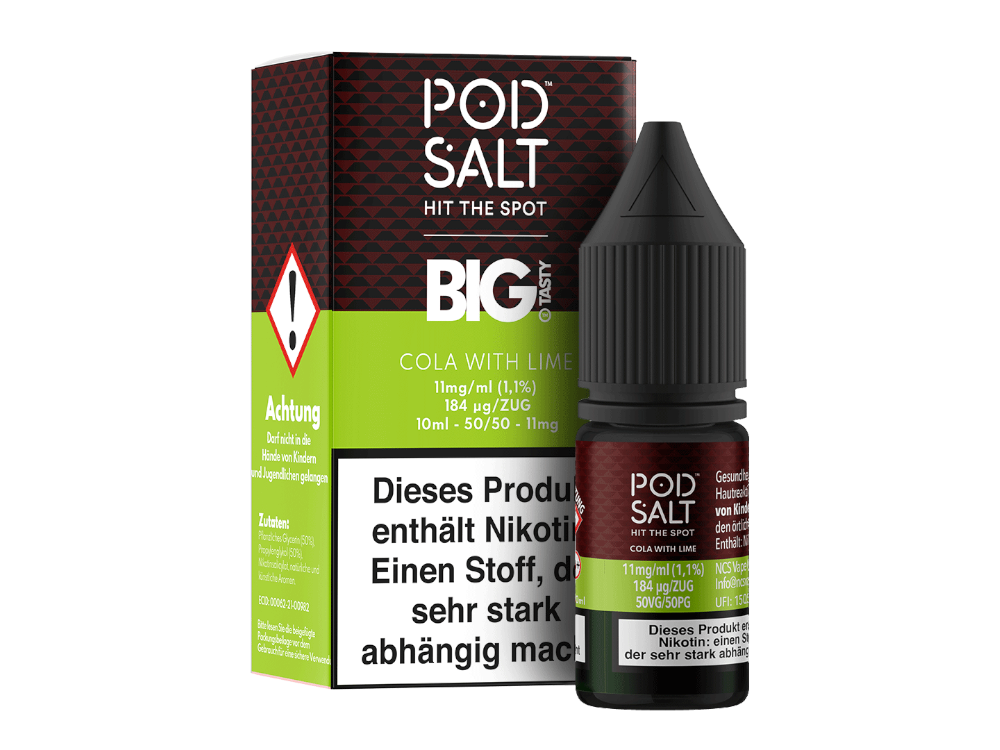 Pod Salt Fusion - Cola with Lime - Nikotinsalz Liquid 