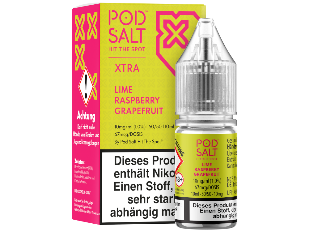 Pod Salt X - Nikotinsalz Liquid  - Lime Raspberry Grapefruit