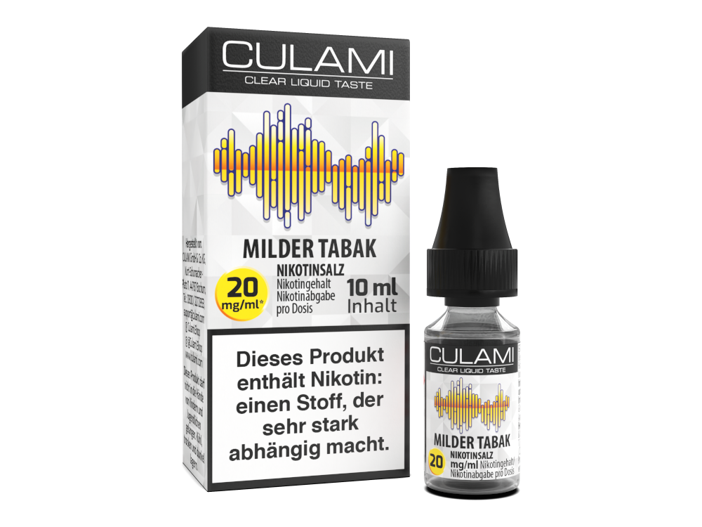 Culami - Nikotinsalz Liquid - Milder Tabak