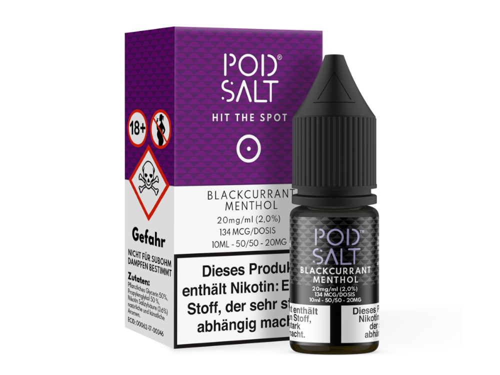 Pod Salt - Blackcurrant Menthol - Nikotinsalz Liquid 