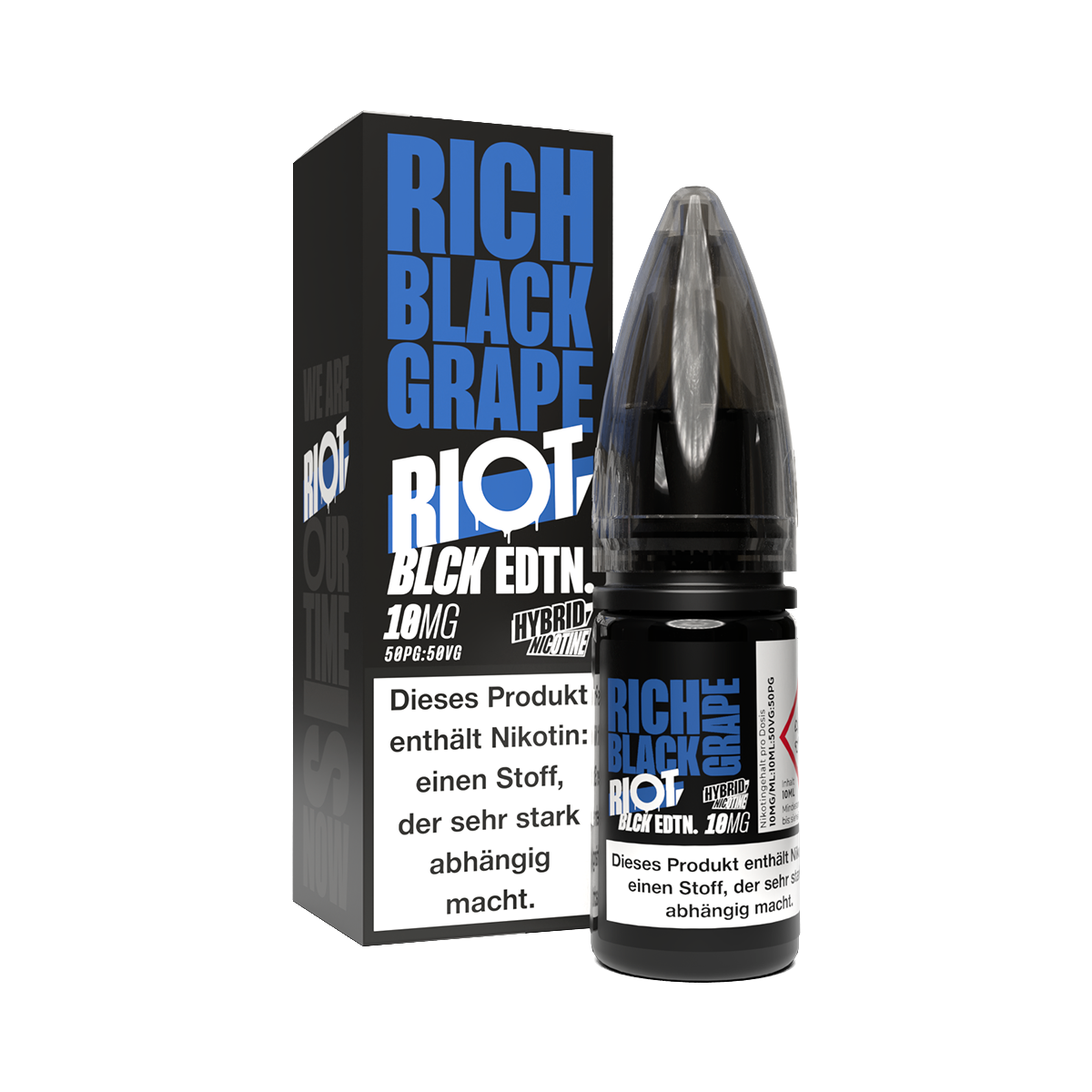 Riot Squad - BLCK Edition - Hybrid Nikotinsalz Liquid - Rich Black Grape