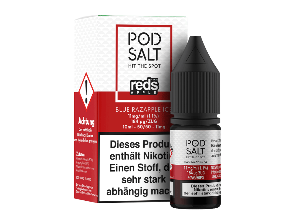 Pod Salt Fusion - Blue Razapple Ice - Nikotinsalz Liquid 