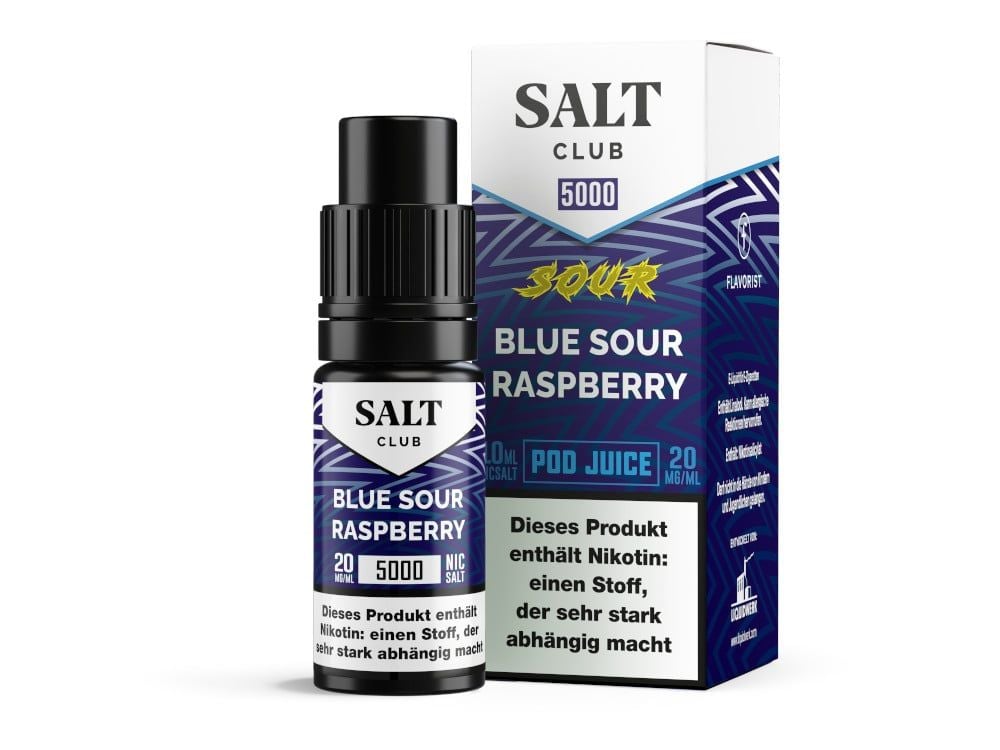 Salt Club - 5000 - Nikotinsalz Liquid 20 mg/ml - Blue Sour Raspberry