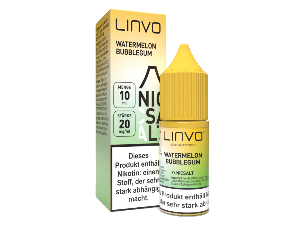 Linvo - Watermelon Bubble Gum - Nikotinsalz Liquid 20 mg/ml