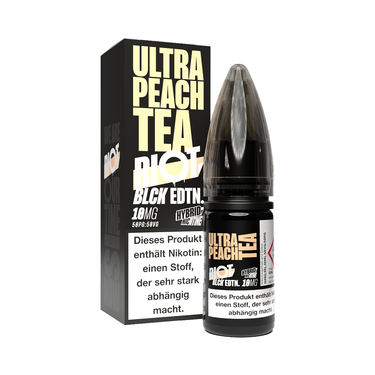 Riot Squad - BLCK Edition - Hybrid Nikotinsalz Liquid - Ultra Peach Tea