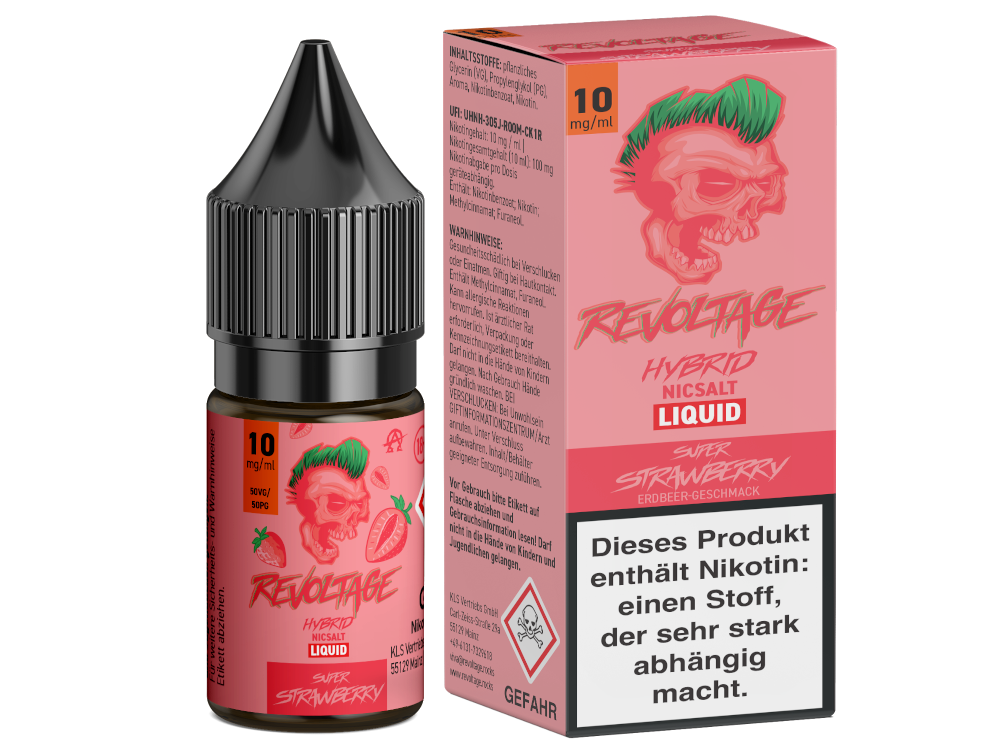 Revoltage - Tobacco Gold - Hybrid Nikotinsalz Liquid - Super Strawberry