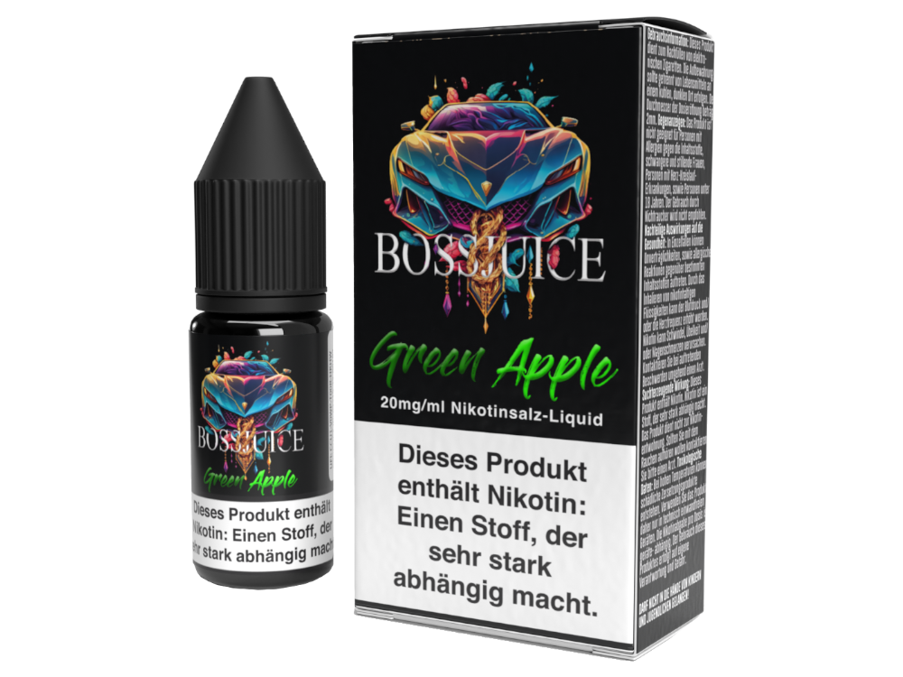 Boss Juice - Green Apple - Nikotinsalz Liquid 20 mg/ml