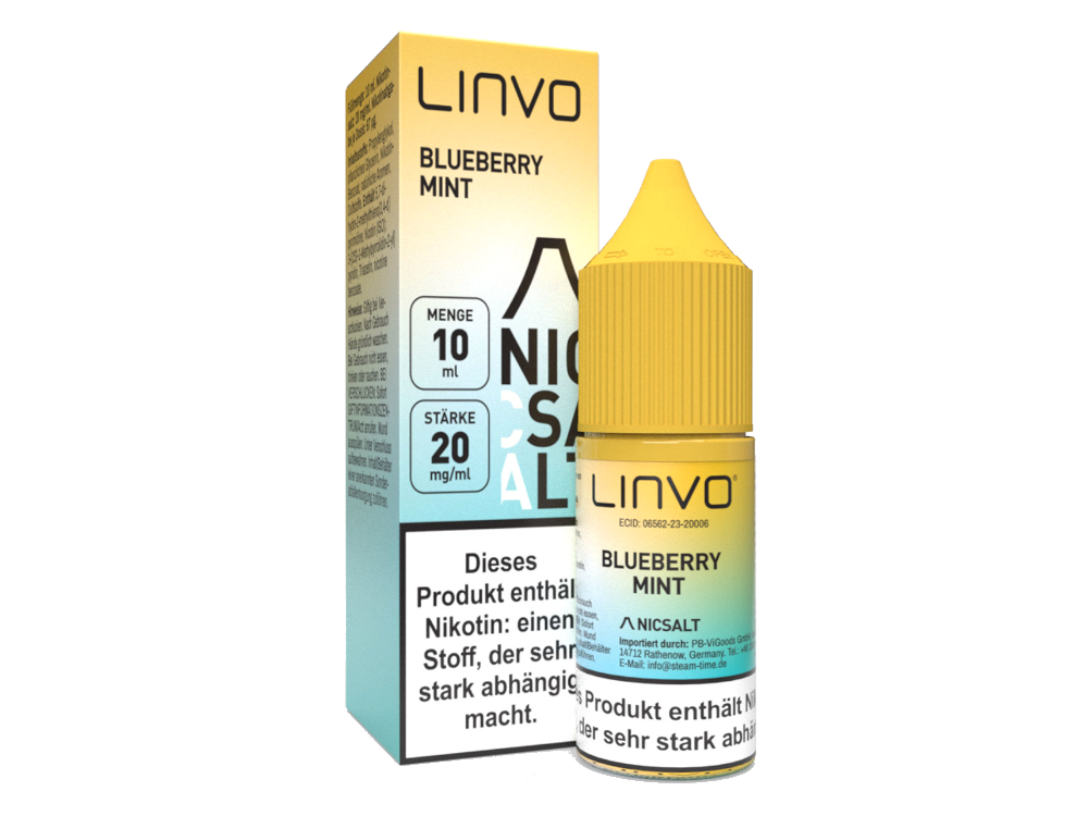 Linvo - Blueberry Mint - Nikotinsalz Liquid 20 mg/ml