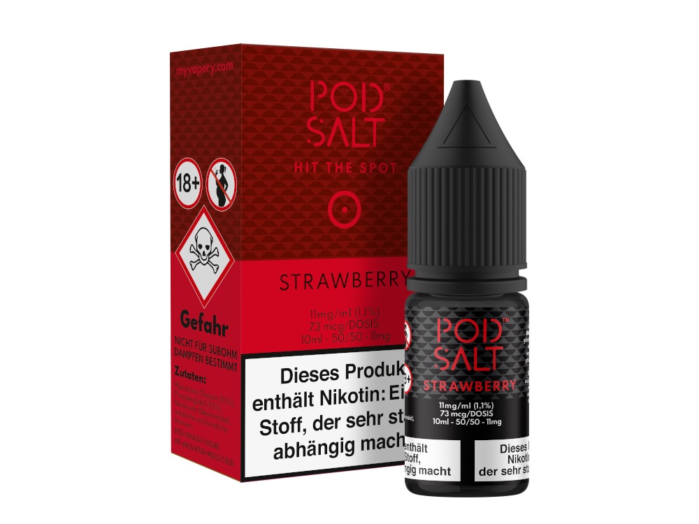 Pod Salt - Strawberry - Nikotinsalz Liquid 