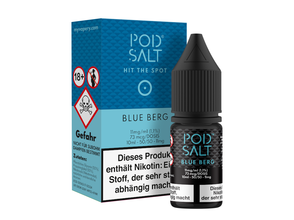 Pod Salt - Blue Berg - Nikotinsalz Liquid 