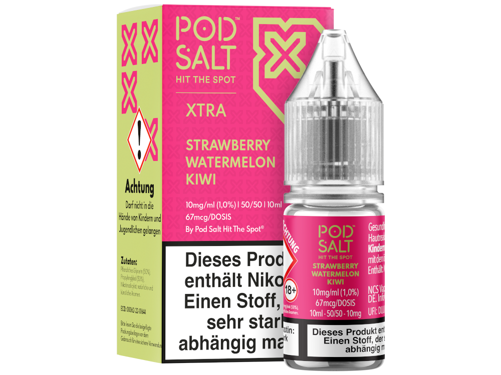 Pod Salt X - Nikotinsalz Liquid  - Strawberry Watermelon Kiwi