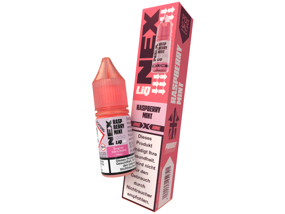 Pod Salt - NexLiq - Nikotinsalz Liquid - Raspberry Mint