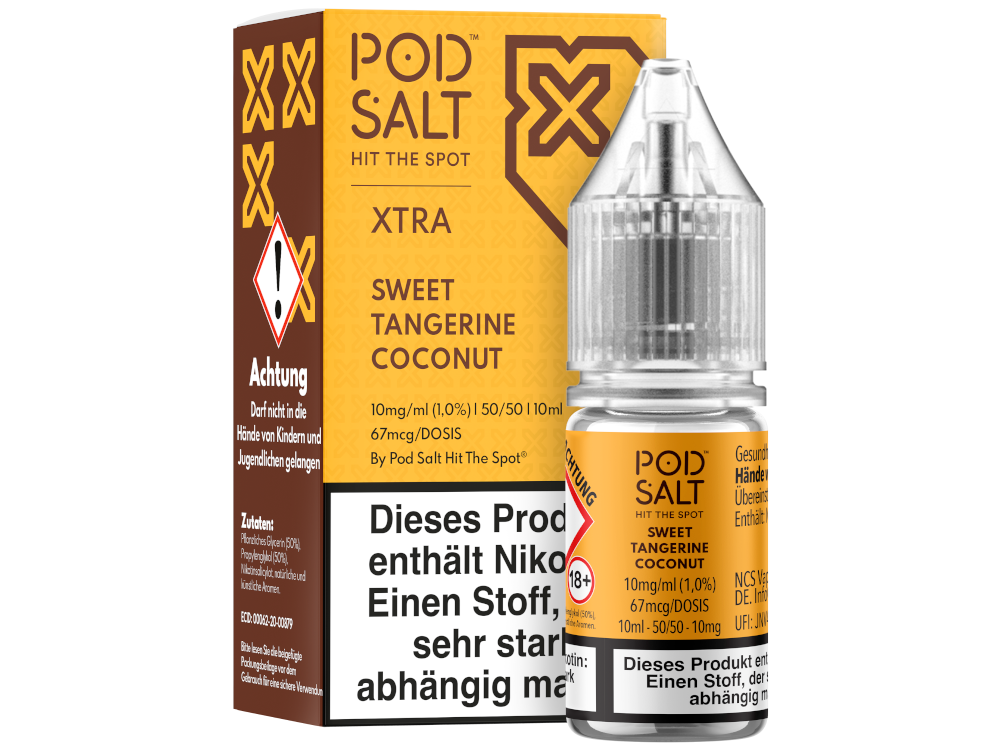 Pod Salt X - Nikotinsalz Liquid  - Sweet Tangerine Coconut