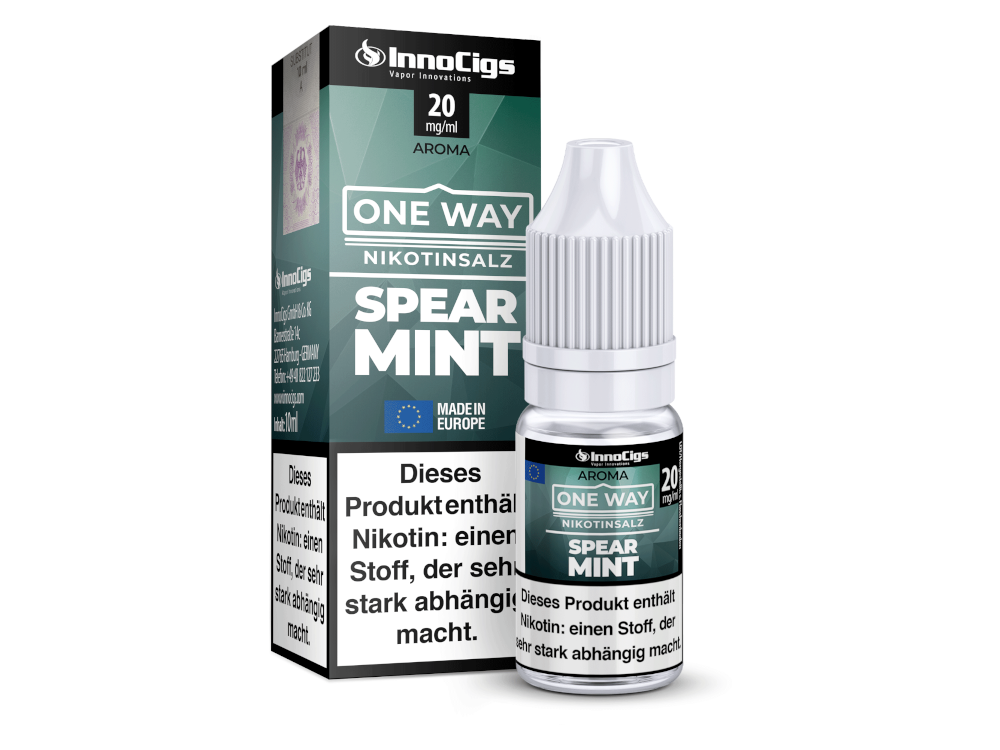 InnoCigs - One Way - Spearmint - Nikotinsalz Liquid