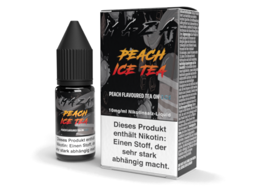 MaZa - Peach Ice Tea - Nikotinsalz Liquid