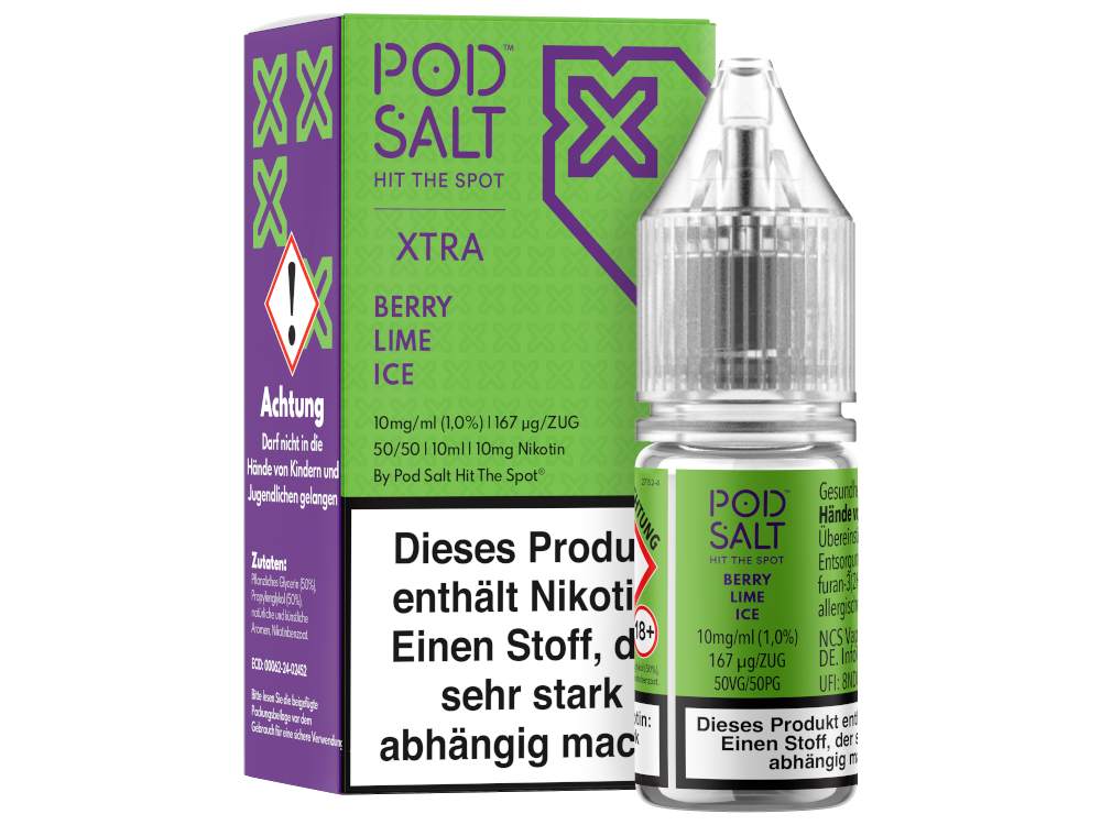 Pod Salt X - Nikotinsalz Liquid  - Berry Lime Ice